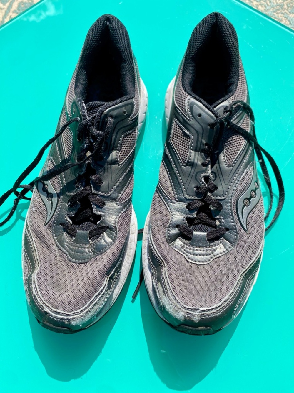 Saucony Men’s Gray and Black Athletic Running Shoes
